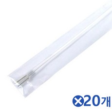 84 소주샵 / 텀블러 빨대 청소솔 2Px20개 빨대청소솔 세척솔 노즐청소 빨대텀블러 빨대세척솔, 단일 수량