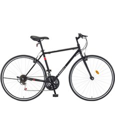 [스마트자전거] 700C 셔플 21단 하이브리드 자전거 2022, 490, 블랙