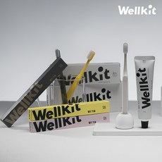 [Wellkit] 웰킷 칫솔 치약 셋트 친환경 치과칫솔 4P 무불소 잇몸치약 100g