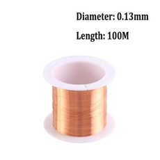 5 롤 1 코일 구리 와이어 0.04 0.65mm 케이블 자석 래커 에나멜 권선, 0.13mm 100M, 5 Rolls, 5개