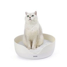 zeze 양면 겸용 고양이 집+고양이 스크래쳐 2 in 1, 그레이 매트, 1개