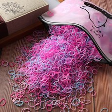 반려동물 헤어 고무 밴드 고탄성 개 고양이 액세서리 머리핀 그루밍 16 색 300, 01 300pcs, 16 Mixed-6