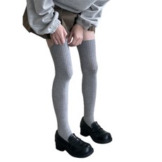 무릎 높이 긴 다리 스타킹 위의 여성면 허벅지 높은 양말 따뜻한 긴 부츠 다리 따뜻함 JK 학생 소녀 스타킹