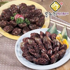 [백암전통순대]고기순대1kg + 야채순대 1kg, 1세트