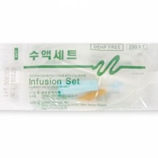 두원메디텍 수액셋트(I.V Set)_DEHP FREE 유침 23G 판매단위:팩(50개), 1개