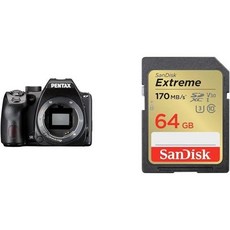 ペンタックス dslr 카메라 일본직구 디지털 SD카드 64GB 세트 펜탁스 PENTAX KF 바디 블랙 APS-C 일안 리플렉스 시야율 100 광학 파인더 2424만 화소 내 손, 블랙 ペンタックス _바디 SD 카드 64GB 세트 |