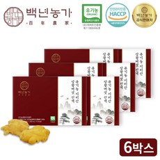 백년농가 유기농 지리산 장수상황버섯 진액 50mL 30포 6박스, 단일속성, 1500ml, 6개