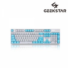 GEEKSTAR GK802-2 프리미엄 카일 광축 크리스탈 키캡 LED 게이밍 (클릭), 단일상품, 단일상품