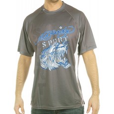 아마존 남성복 매장에서 Ed Hardy Mens Tiger Hoarge Mesh Crew Tee Top-Grey - Medium: