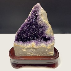 천연원석 관상용 자수정 지오드 클러스터 1280g h17×13cm (1점)