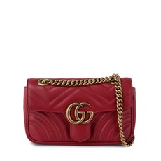 [Gucci]구찌 마몬트 마틀라세 미니 체인백 쉐브론 가죽 여성 숄더백 446744DTDIT6433