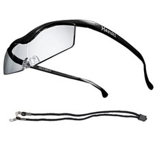 하즈키확대경 하즈키 확대경 안경 클리어 렌즈 배율 클리어 1.6배 돋보기 블랙