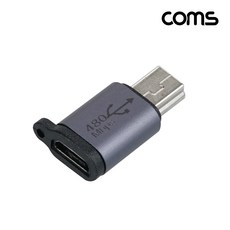 Coms 마이크로5핀(F) to 미니5핀(M) 변환 젠더 TB798 Micro 5Pin 암단자를 Mini 5P 수단자로 변환, 1개, 본상품선택, 23mm