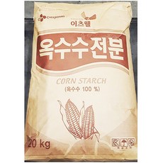 전분 옥수수 GMO 이츠웰 20kg 가루 옥전분 업소용 포대 옥수수전분 옥수수가루 옥수수분 전분, 1개