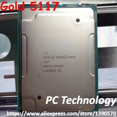 오리지널 인텔 제온 골드 5117 QS SR37S Gold5117 프로세서 19.25M 캐시 2.00GHz 14 코어 105W LGA3647 확, 한개옵션0