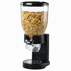 Rollpanda곡물 시리얼 디스펜서 다색선택가능 1구 3.6L, 블랙, 1개