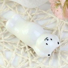 북극곰 수저받침 폴라베어 홈 주방 인테리어 소품 수저 젓가락 받침대 테이블데코, 1개, 02. 배형 북극곰
