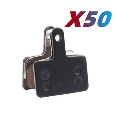 102050 쌍 bk01 자전거 수지 반금속 디스크 브레이크 패드 shimano b01s m446 m395 m355 m575 m475 m416 용 자전거 액세서리, 50쌍