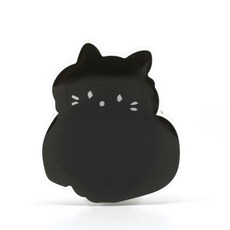 빈트 핸드폰 거치대 아크릴 스마트톡 냥냥 고양이, 블랙