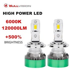 자동차전조등 전구 자동차 9012 Bi LED 튜브 오토바이 6000K 320W 120000LM H7 H4 H11 H1 9005 H8