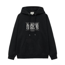 마리떼 클래식 자수 로고 엠브로이더리 후드 브러쉬드