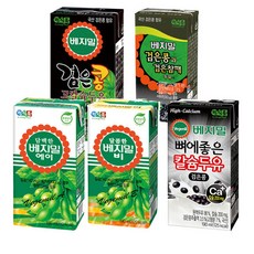 정식품 베지밀 뼈에좋은 땅콩 아몬드 호두 잣 두유 190ml 48팩, 48개