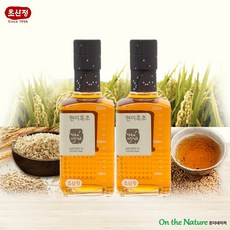 초산정 현미흑초 270ml 자연 황토옹기에서 발효 현미식초/발효식초/전통식초/한상준식초, 2개