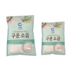 청정원 구운소금 500g 꽃소금 소금 고운입자, 3개