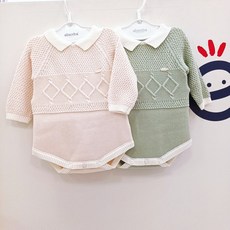  압소바 논현점 23년 가을 신상품 고급스런 니트 우주복 *선물포장 * 