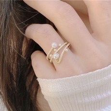 리얼진주12미리반지