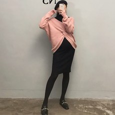 코스토프 직장인 만삭 임산부 원피스 슬림 니트 임부복 투피스