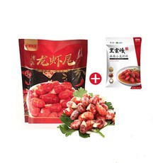 일품유통 중국식품 중국직수입 룽샤 웨이 마라 룽샤 민물가재꼬리500g(룽샤웨이) 왕쟈두마라쇼룽샤소스SET 마라룽샤 중국소스