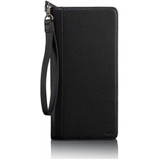 TUMI-남성용 RFID ID 잠금 장치가있는 Nassau Zip 여행용 지갑-블랙 텍스처