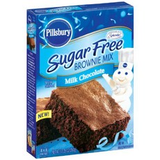 Sugar Free Milk Chocolate Brownie Mix 12.35 ounce (2 Pack) 무설탕 밀크 초콜릿 브라우니 믹스 12.35온스(2팩), 2개, 350g