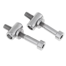 Royalways 2pcs 자전거 고정 볼트 티타늄 M5x30/35/40mm 산악 자전거 용 안장 고정 나사, 티타늄 컬러 M5x30, 티타늄 합금