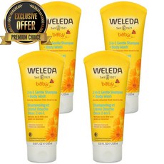 벨레다 칼렌듈라 추출물 2-in-1 젠틀 샴푸 + 바디 워시 200 ml, 수량: 4　　　　　(상품코드484p)