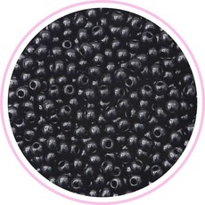 시드비즈 (Glass 비즈) 2mm (2 100P) - 비즈 공예 부자재, 1개, 블랙 3mm