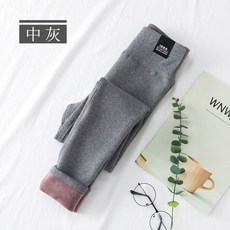 해외배송 리엘라노 플러스 양털 레깅스 여성 가을과 겨울 순수한면 두꺼운 따뜻한 하이 웨스트 스키니 슬림