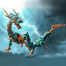 52toys 메가박스 동양용 큐브변신 드래곤 피규어 키덜트 데스크토이