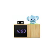 BT21 정품 디지털 탁상 시계 알람 굿즈, KOYA
