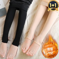 1+1 쫀쫀 기모 레깅스 융 털 무발