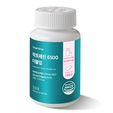 프리미엄 바이탈나인 락토페린 6500, 락토페린 6500 1 EA(1정당 465원), 60정, 5개