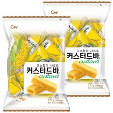 청우식품 커스터드바, 170g, 4개