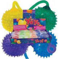 키글 타임 스파이크 워터볼 요요 어소트먼트(24) 키즈 워터 요요 볼 벌크 요요스(Kiggle Time Spike Water Ballk Yoyos for Ki, 단일옵션