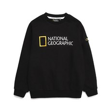 내셔널지오그래픽 N211KSW920 오버사이즈 기본 로고 맨투맨 CARBONBLACK