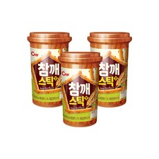 청우식품 참깨스틱 진, 85g, 3개