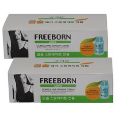 프리본 곱슬머리 헤어 매직 스트레이 크림 150g, 2개