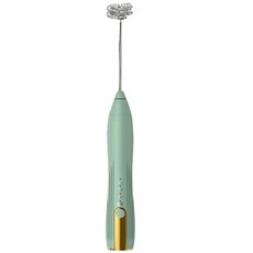 전기 우유 거품기 USB 충전식 메이커 믹서 커피 크림 카푸치노 음료 막대 휴대용 에그 비터 3 단 속도, 05 green, 1개