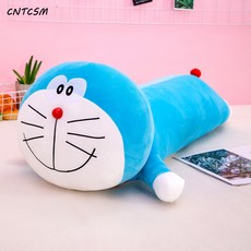 CNTCSM 엎드려 팅커벨 고양이 피규어 도라에몽 뽀글이 장난감 블루 뚱보 긴 인형 여자 침대 위로 쿠션, 미소,