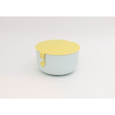 음보울 직장인도시락통 샐러드 요거트 피크닉 도시락통 보울 볼, No. 1 :16cm x 9cm, No1.Mist Bowl/Citrus Lid, 1개